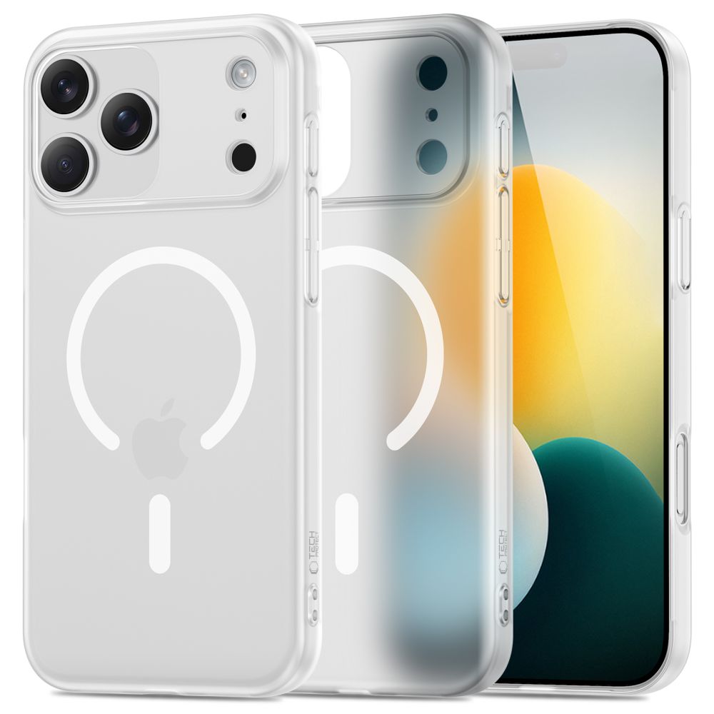 Ümbris Tech-Protect MagSlim MagSafe iPhone 17 Pro Max (valge)