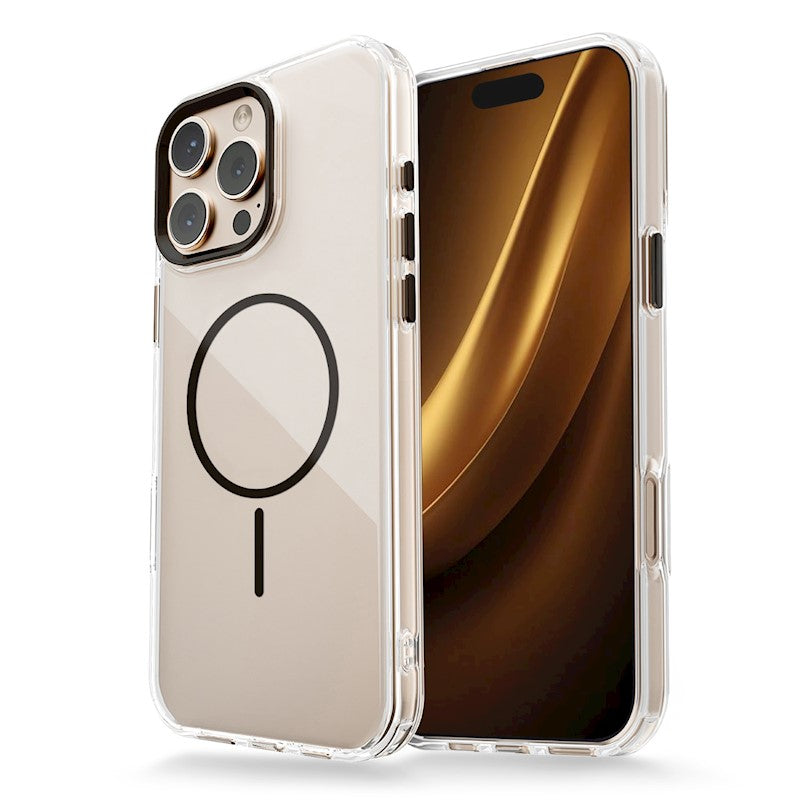 Ümbris Silicone Thin Mag Apple iPhone 15 ( läbipaistev / must )