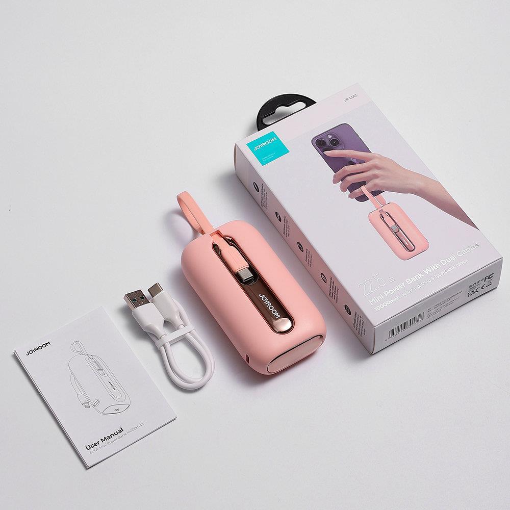 Akupank Joyroom mini JR-L012 10000mAh 22.5W (roosa)
