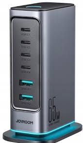 Laadimisjaam Joyroom JR-TCM02, 4X USB-C, 2X USB-A, 65W (must)