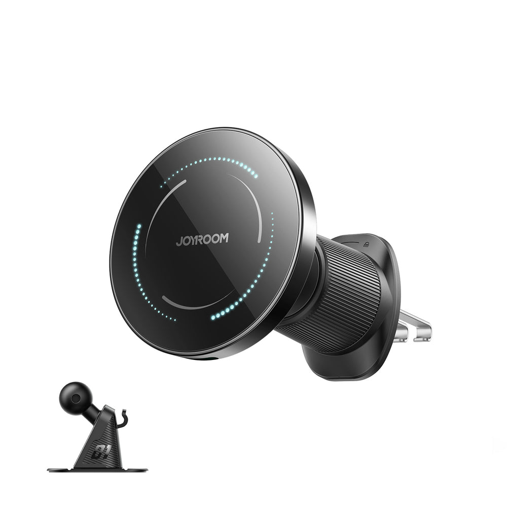 Autohoidik laadijaga Joyroom JR-ZS502 Magsafe, 15W, Armatuurile + air vent (must)