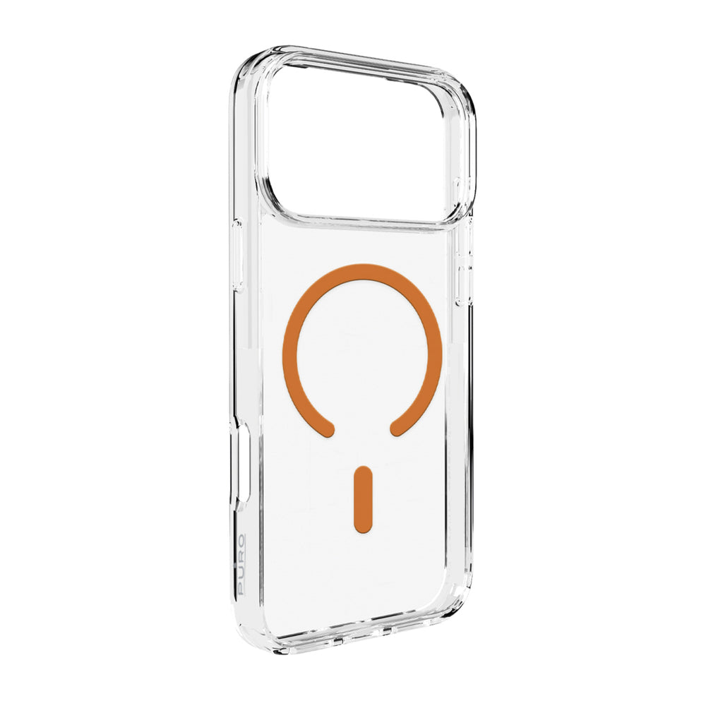 Ümbris Puro Lite MagSafe iPhone 17 Pro (läbipaistev / oranž)