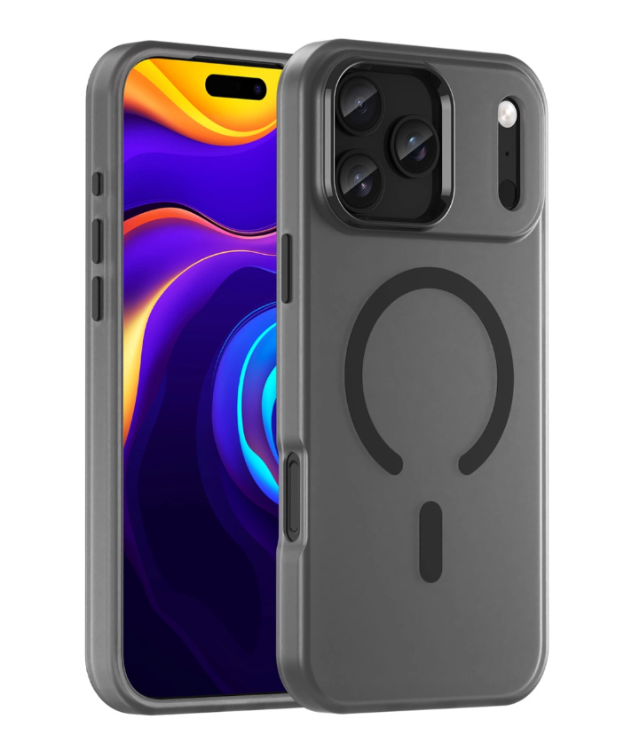 Ümbris Magnetic Abrasive iPhone 17 Pro Max (matt/ must)