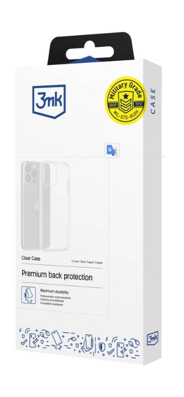 Silikoon 3mk Clear Case 1,2mm Samsung S24 FE (läbipaistev)