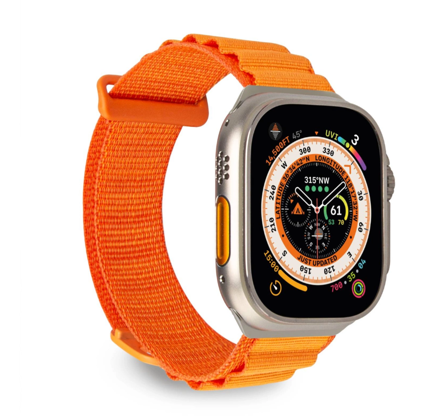 Kellarihm Puro Extreme Nylon Apple Watch 42mm/ 44mm/ 45mm/ 49mm (oranž)