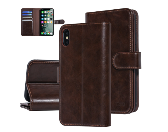 Ümbris kaanega UNIQ Accessory iPhone Xs Max (pruun)