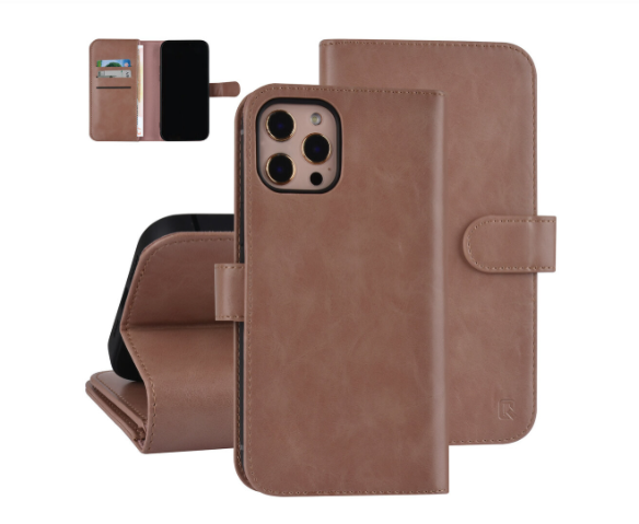 Ümbris kaanega UNIQ Accessory PU Leather iPhone 12 Pro Max (roosa kuld)