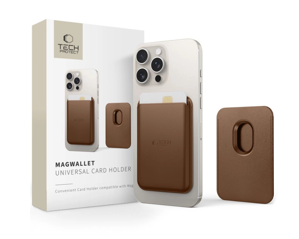 Kaarditasku Tech-Protect MagWallet (pruun)