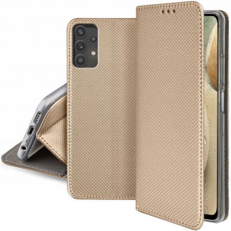 Ümbris kaanega Smart Magnet Samsung A13 4G (kuldne)