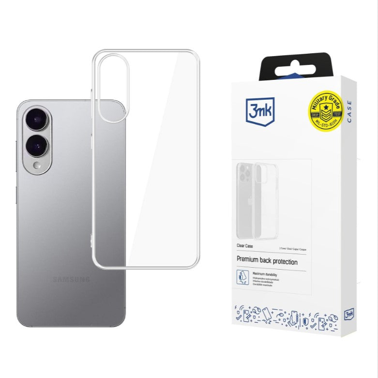 Silikoon 3mk Clear 1,2mm Samsung S25 Edge (läbipaistev)