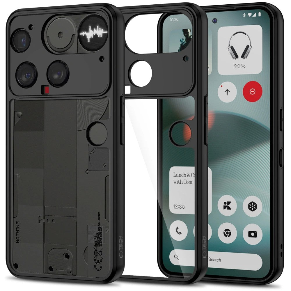 Ümbris Tech-Protect Magmat Nothing Phone 3 (läbipaistev / must)