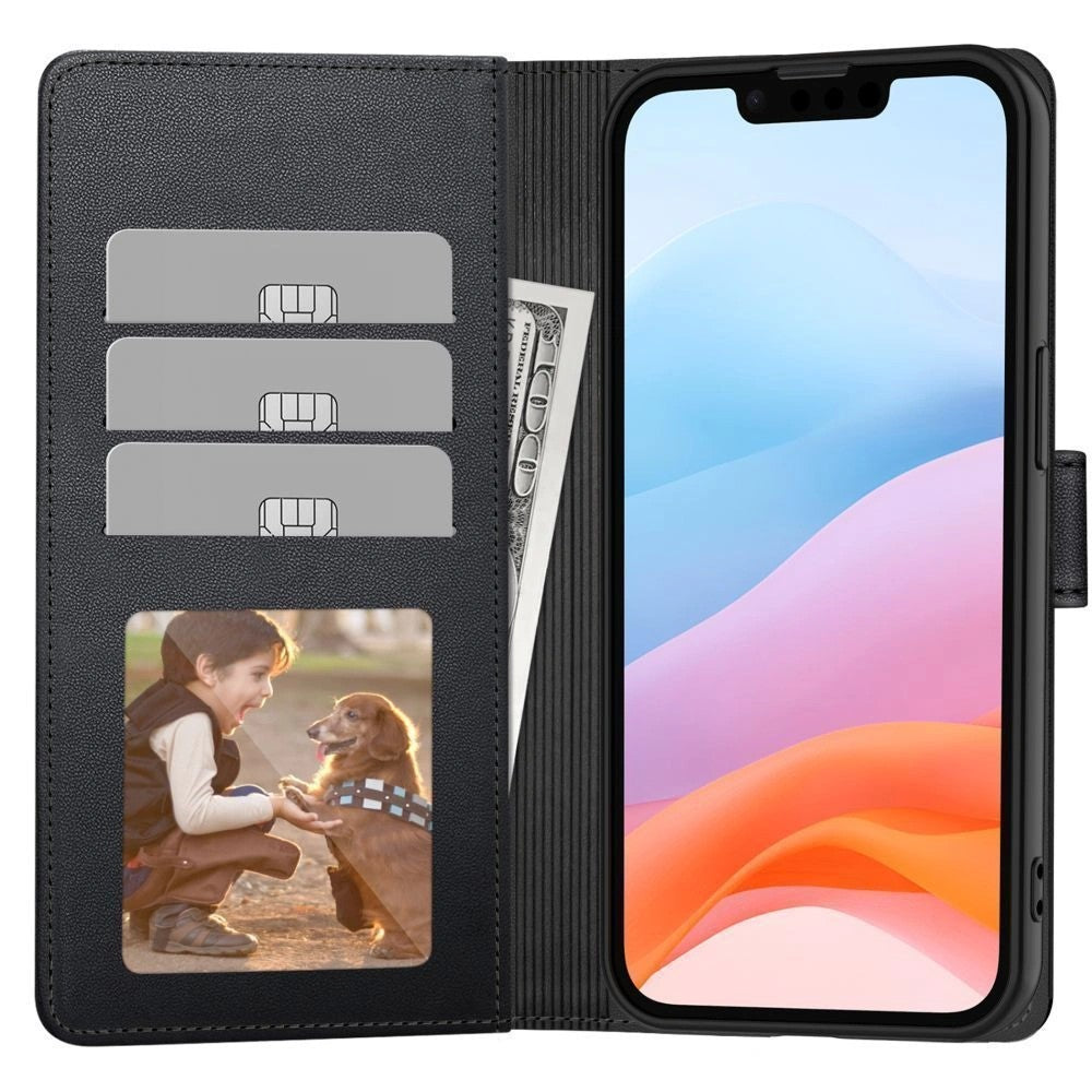 Ümbris kaanega Tech-Protect Wallet Xiaomi Redmi 15 4G / Redmi 15 5G (must)