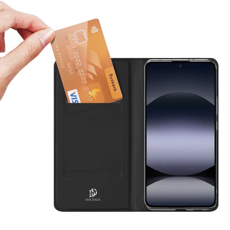 Ümbris kaanega Dux Ducis Skin Pro Xiaomi Redmi Note 14 4G (must)