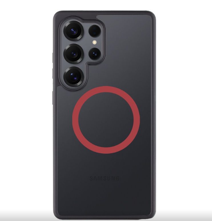 Ümbris Superstealth MagSafe Samsung S25 Ultra (punane/must)