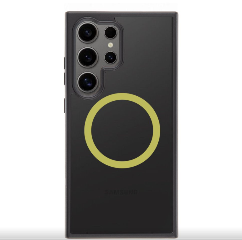 Ümbris Superstealth MagSafe Samsung Galaxy S24 Ultra (must/kollane)
