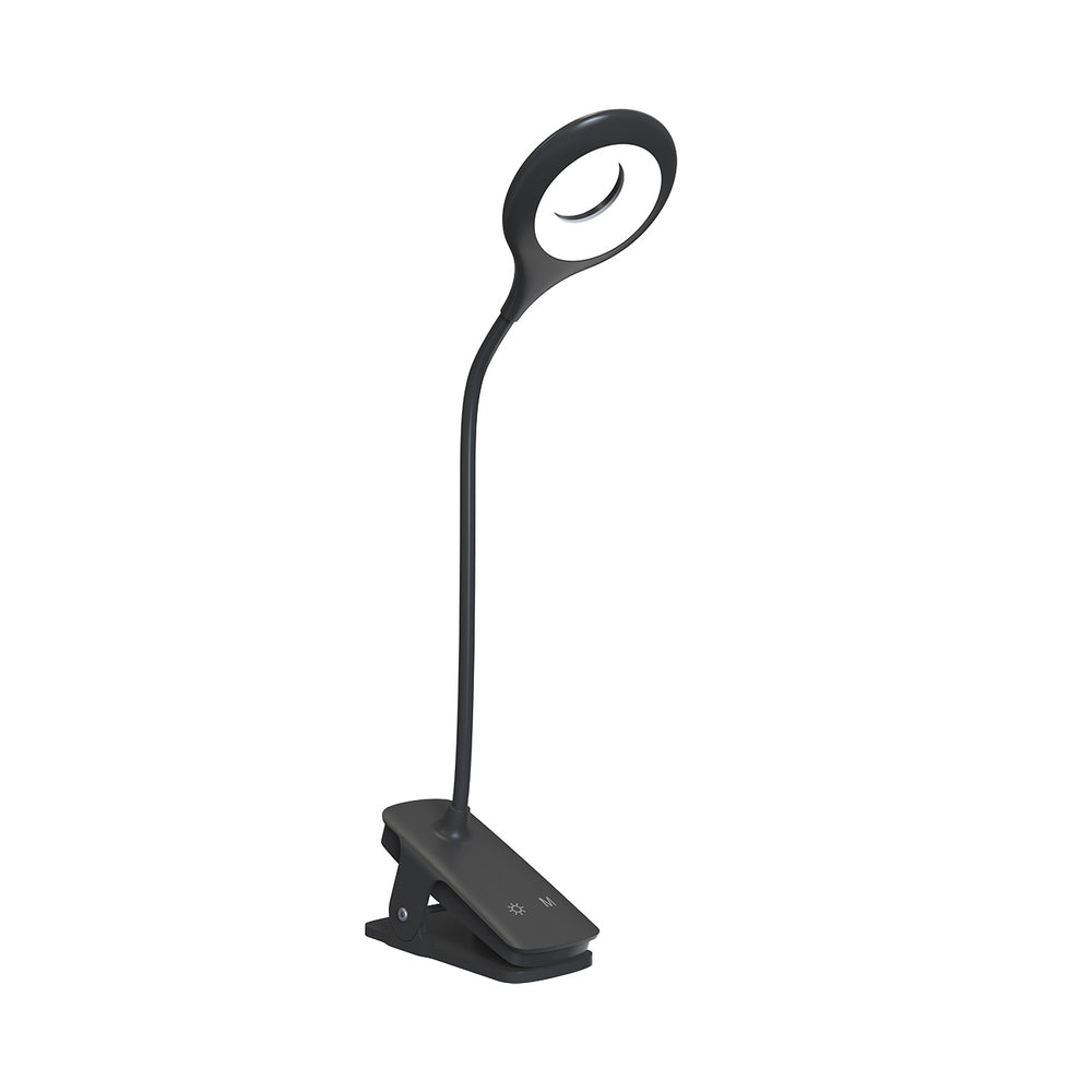 Lugemislamp Wozinsky Mini juhtmevaba klambriga + USB-C kaabel (must)