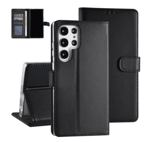 Ümbris kaanega UNIQ Samsung Galaxy S22 Ultra (must)