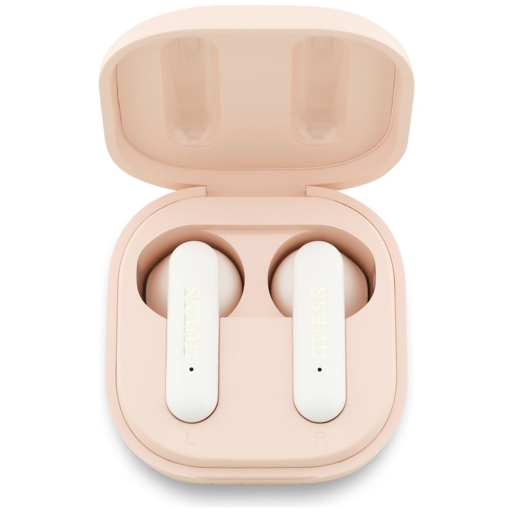 Bluetooth GUESS Kõrvaklapid TWS 4G Metal Logo (roosa)