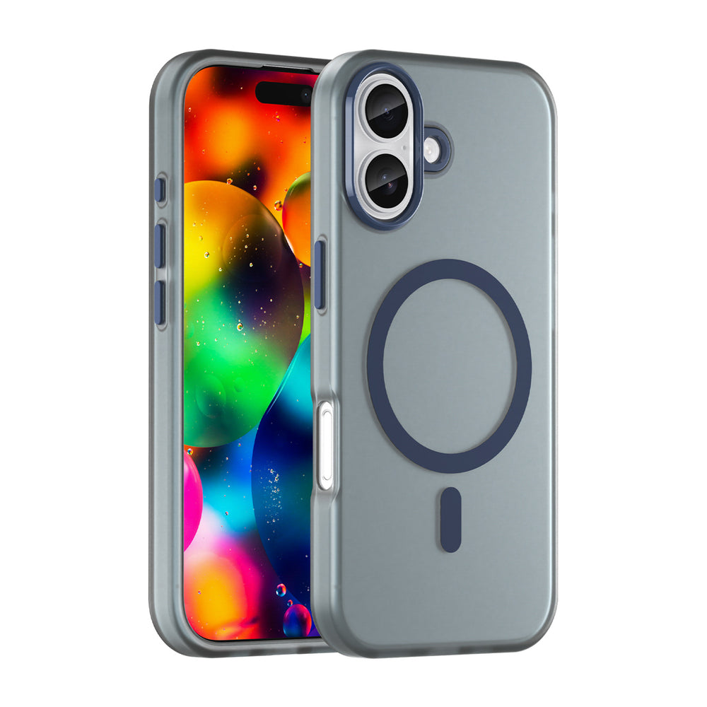 Ümbris Magnetic Abrasive Apple iPhone 17 (tumesinine)