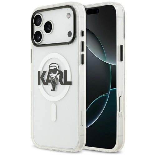 Karl Lagerfeld IML Karl Sketch Logo Ümbris iPhone 17 Pro Max (läbipaistev)