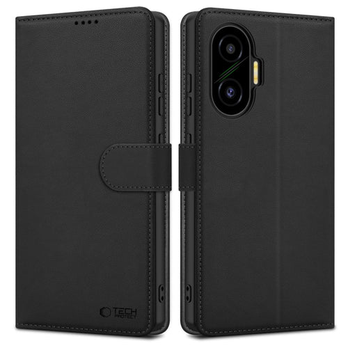 Ümbris kaanega Tech-Protect Wallet Xiaomi Poco F7 5G (must)