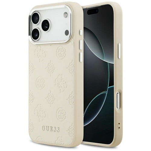 Guess MagSafe Ümbris Peony Hot Stamp Script iPhone 17 Pro Max (beez)