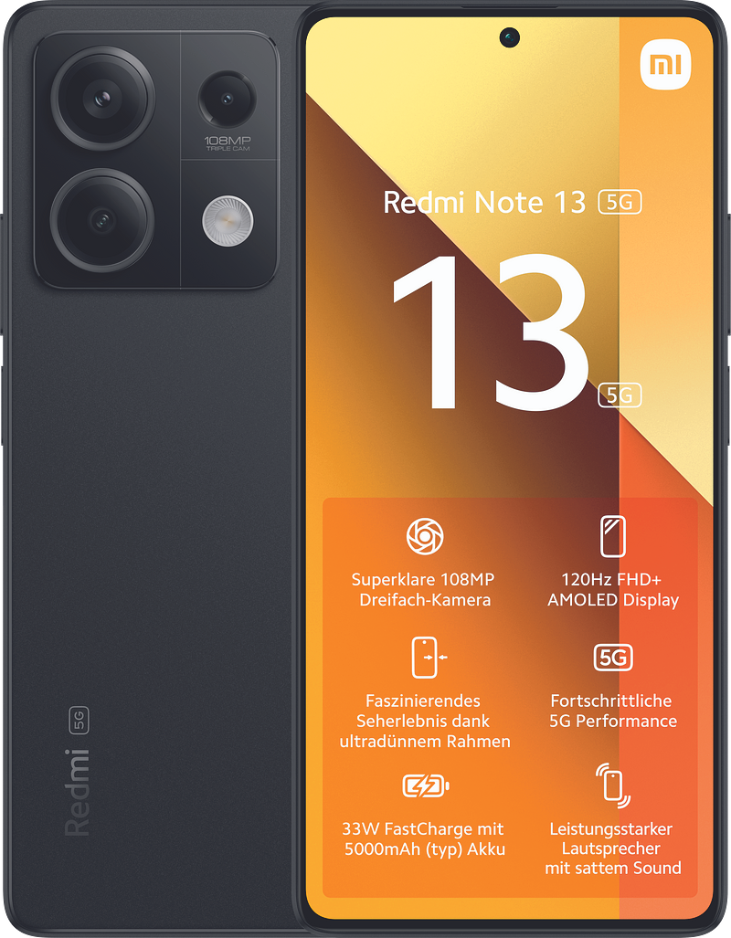 Telefon kasutatud Redmi Note 13 5G, 8/256, Grade A (must)