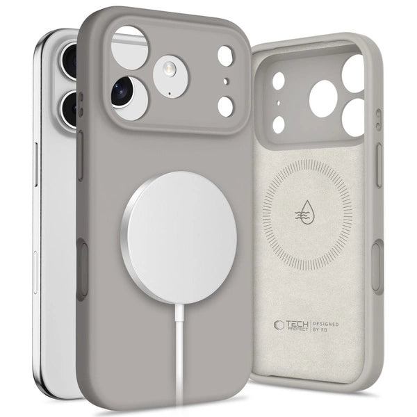 Ümbris Tech-Protect Silicone MagSafe iPhone 17 Pro Max (pruun)