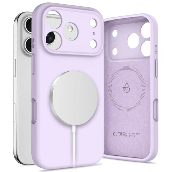 Ümbris Tech-Protect Silicone MagSafe iPhone 17 Pro (lilla)
