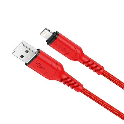 USB juhe Hoco X59 Victory Iphone (lightning) 2,4A (1m/ punane)