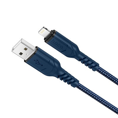 USB juhe Hoco X59 Victory Iphone (lightning) 2,4A (1m/ tumesinine)