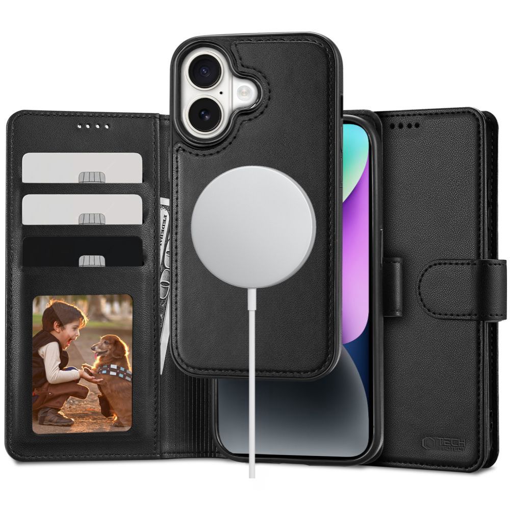 Ümbris Tech-Protect Wallet MagSafe iPhone 16 (must)