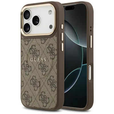 Guess MagSafe Ümbris 4G Small Classic Logo iPhone 17 Pro (pruun)