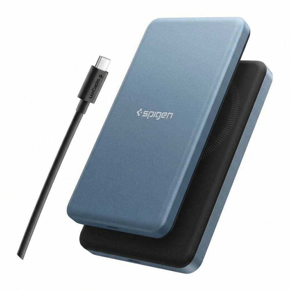 Akupank Spigen Essential MagSafe 22.5W 5000mAh Qi2 (sinine)