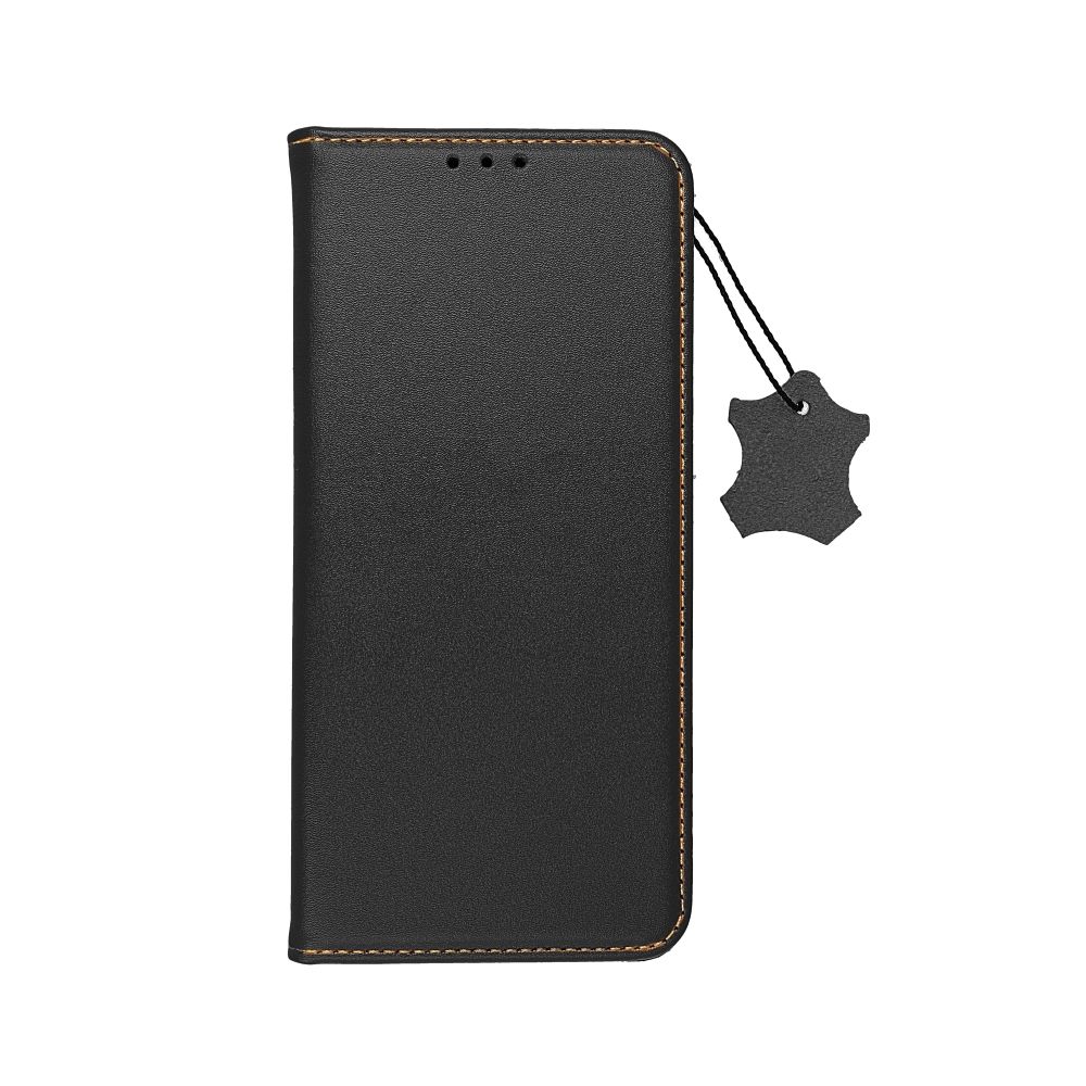 Ümbris kaanega Leather SMART PRO iPhone 16 Pro (must)