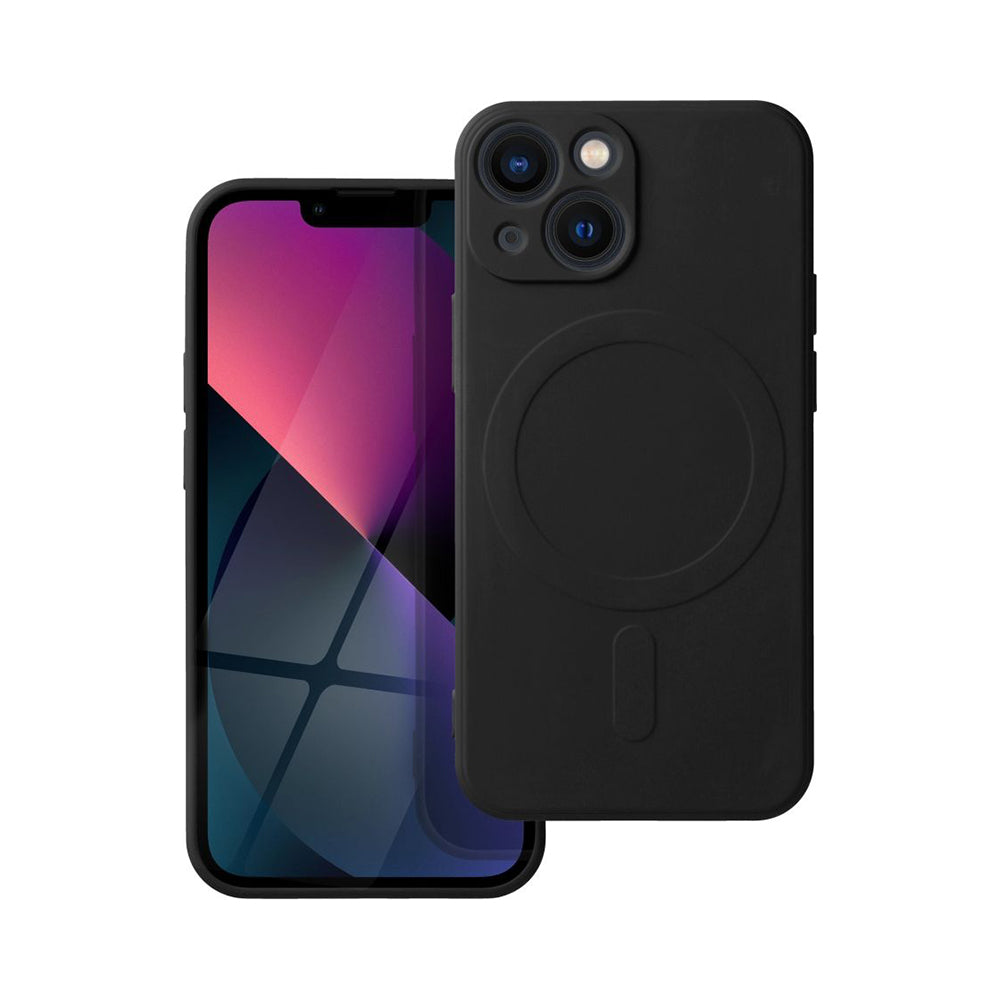 Ümbris Silicone Mag Cover iPhone 12 mini (must)