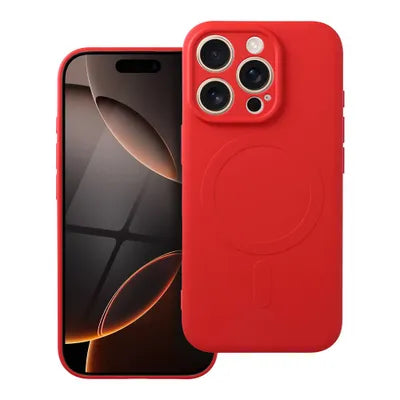 Ümbris Silicone Mag Cover iPhone 16 Pro (punane)