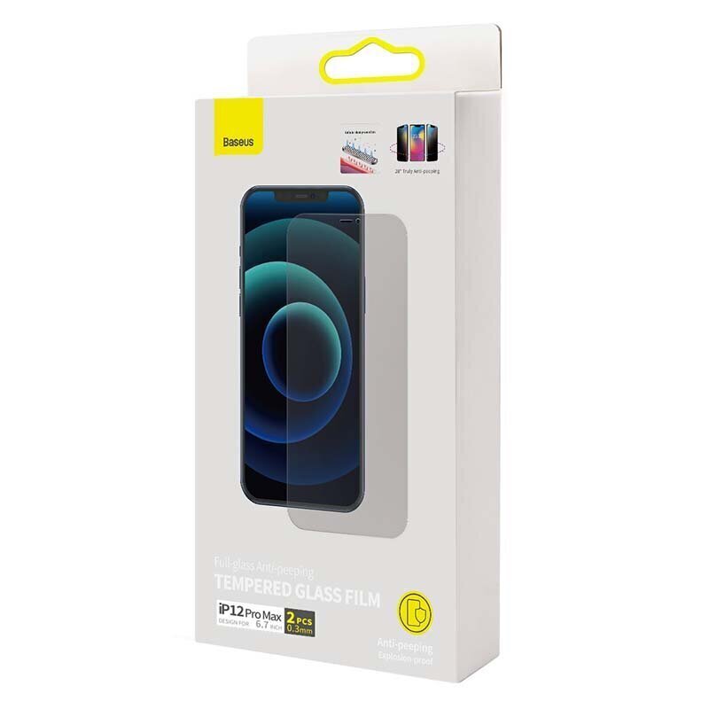 Kaitseklaas Baseus 0.3mm Tempered Glass Film iPhone 12/12 Pro (läbipaistev)