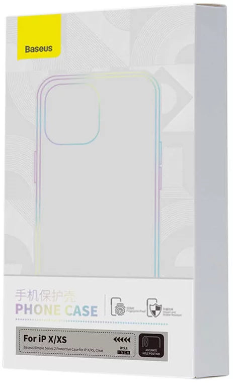 Ümbris Baseus Simple Series 2 Protective Case iPhone X (läbipaistev)