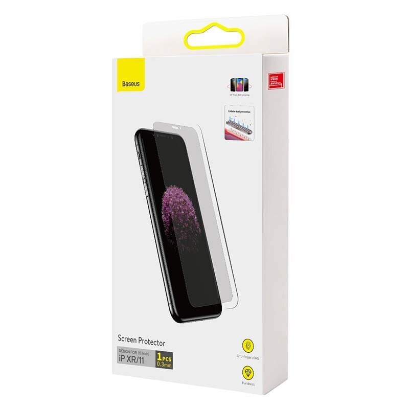 Kaitseklaas Baseus 0.3mm Privacy Tempered Glass Film iPhone XR/11 (läbipaistev)