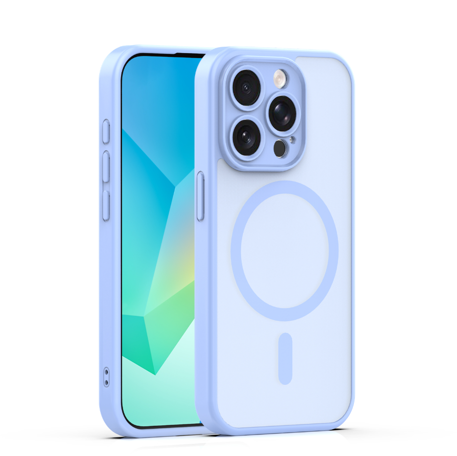 Ümbris Mag Matt iPhone 15 Pro (helesinine)