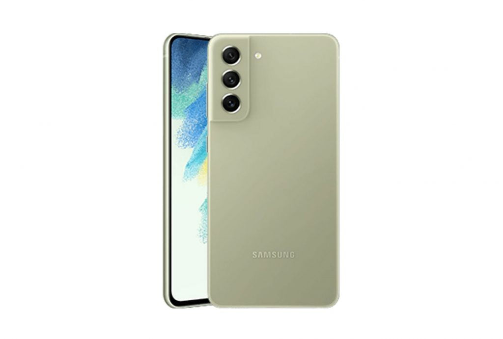 Varuosa Samsung Galaxy S21 FE/ G990 ekraan korpusega roheline (service pack)