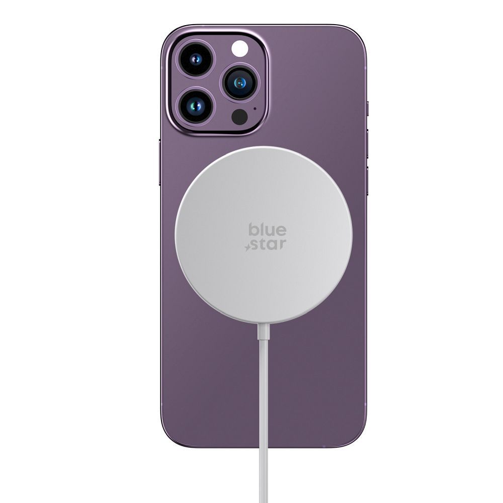 Juhtmevaba BLUE STAR MagSafe 15W (valge)