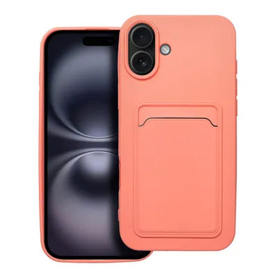 Silikoon CARD Case iPhone 16 Plus (roosa)