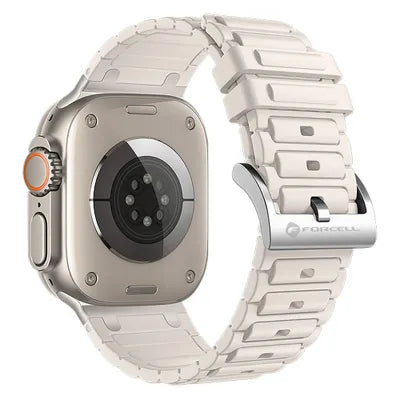 Kellarihm Forcell F-Design FA06 Apple Watch 42 / 44 / 45 / 49 mm (valge)