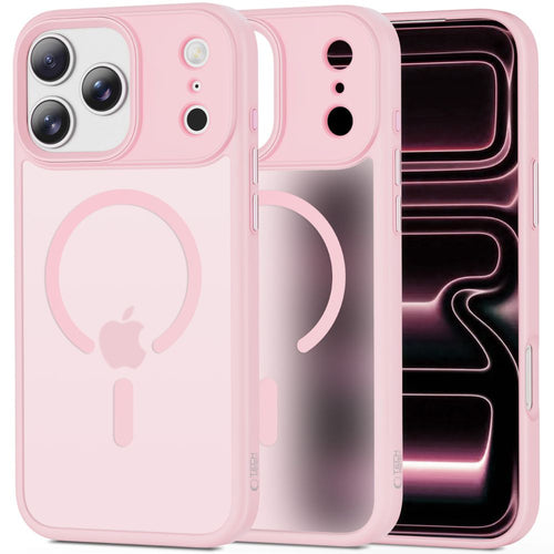 Ümbris Tech-Protect MagMat MagSafe iPhone 17 Pro Max (läbipaistev\roosa)