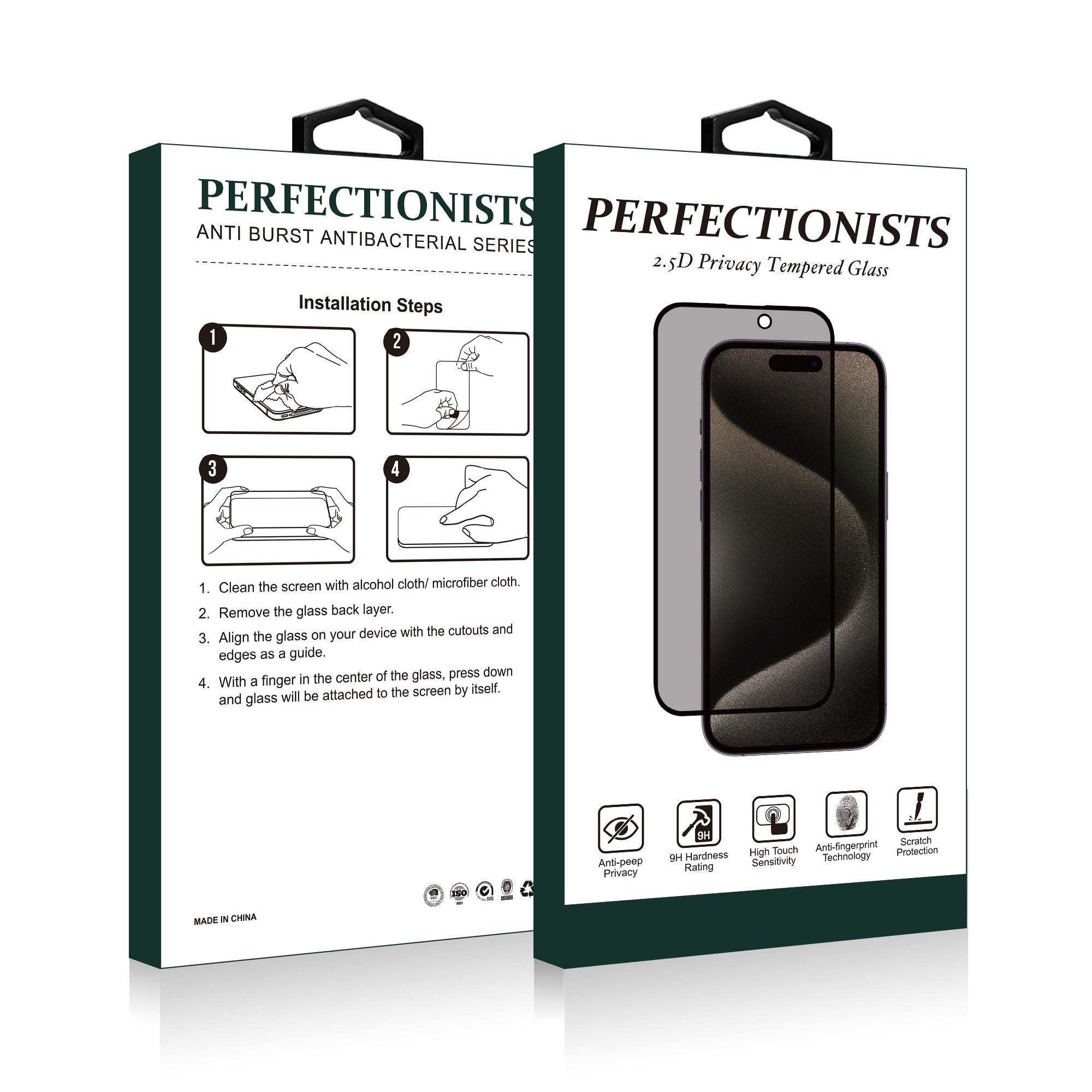 Kaitseklaas 2.5D Perfectionist Privacy Samsung A37 5G / A57 5G (must)