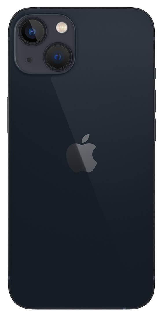 Varuosa iPhone 13 tagumine klaas suurema avaga kaamera jaoks (must)