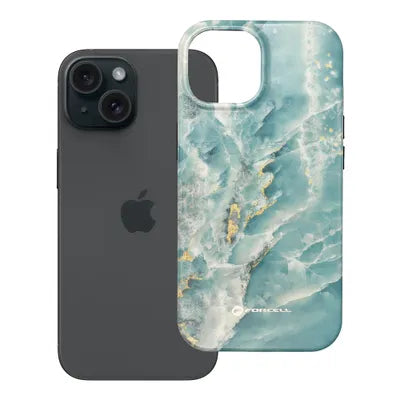 Ümbris F-Protect Mirage Magsafe iPhone 15 (roheline marmor)