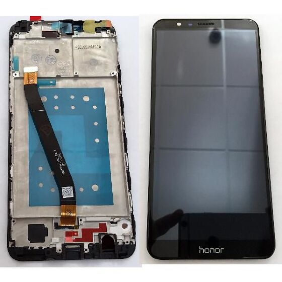 Varuosa Huawei Honor 7X ekraan raamiga (must)